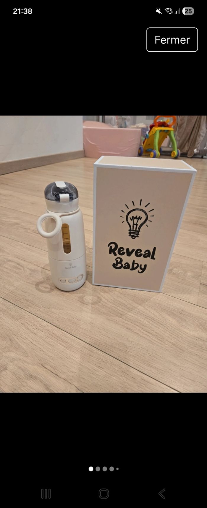 Chauffe biberon nomade