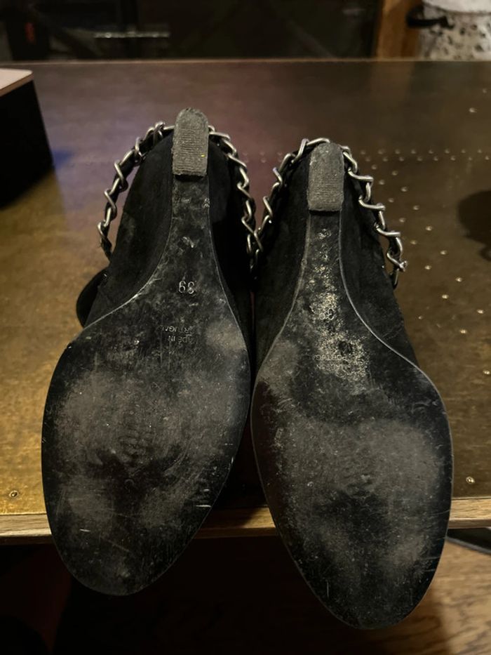 Bottines la mode est à vous 39 noir chaîne - photo numéro 3