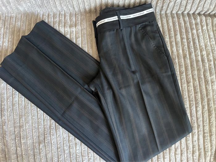 Pantalon Dolce & Gabbana rayé – Taille 40, coupe élégante - photo numéro 2