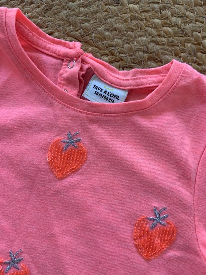 Fille 👧🏻 Tshirt ml tao 18 mois - photo numéro 2