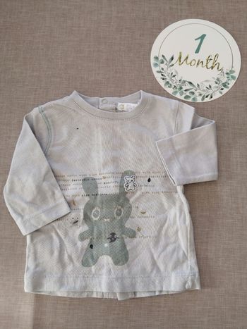 T-shirt manches longues 1 mois