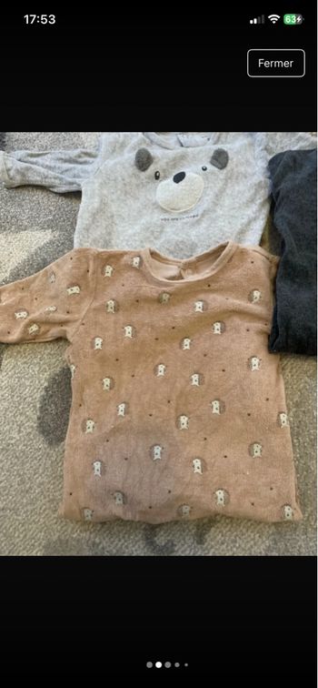 Lot pyjamas bébé 9 mois 