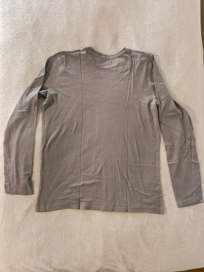 T-shirt Manches Longues In Extenso 14 ans Gris Espace - photo numéro 2