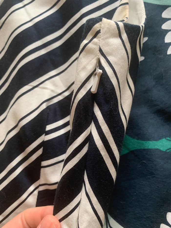 Robe camaïeu bleu et blanche - photo numéro 4