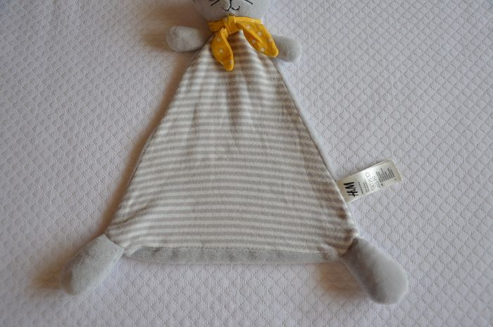 DOUDOU PLAT CHAT GRIS * H&M * 1601 - photo numéro 3