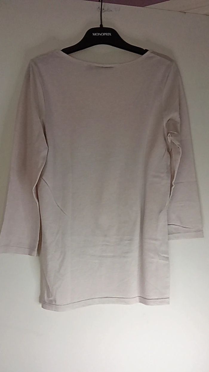 T-shirt beige motif tigre 🐯 - Kiabi - Taille S - photo numéro 3