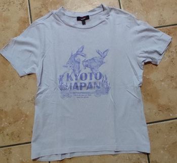T-shirt bleu ciel Jennyfer XS