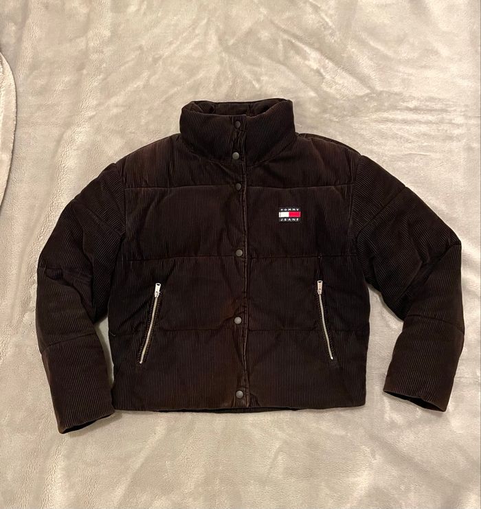 Veste doudoune Tommy Jeans – Velours côtelé – Taille S