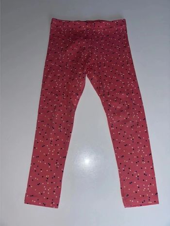 Leggings corail à pois