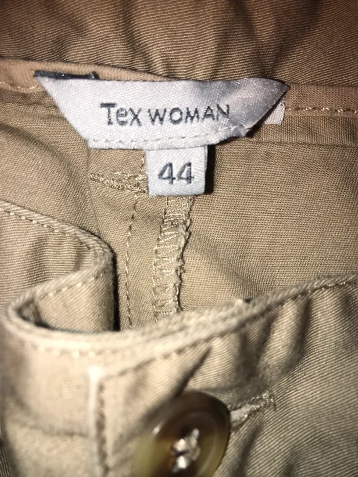 Pantalon femme été tex Woman taille base beige en tissu taille 44 - photo numéro 3