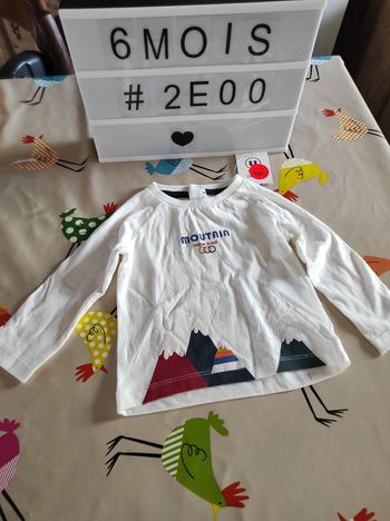T-shirt manches longues 6 mois