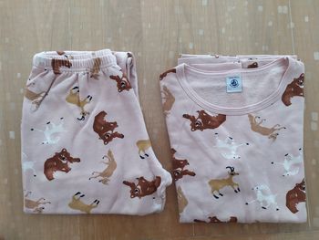 Pyjama chaud animaux Petit Bateau 12 ans