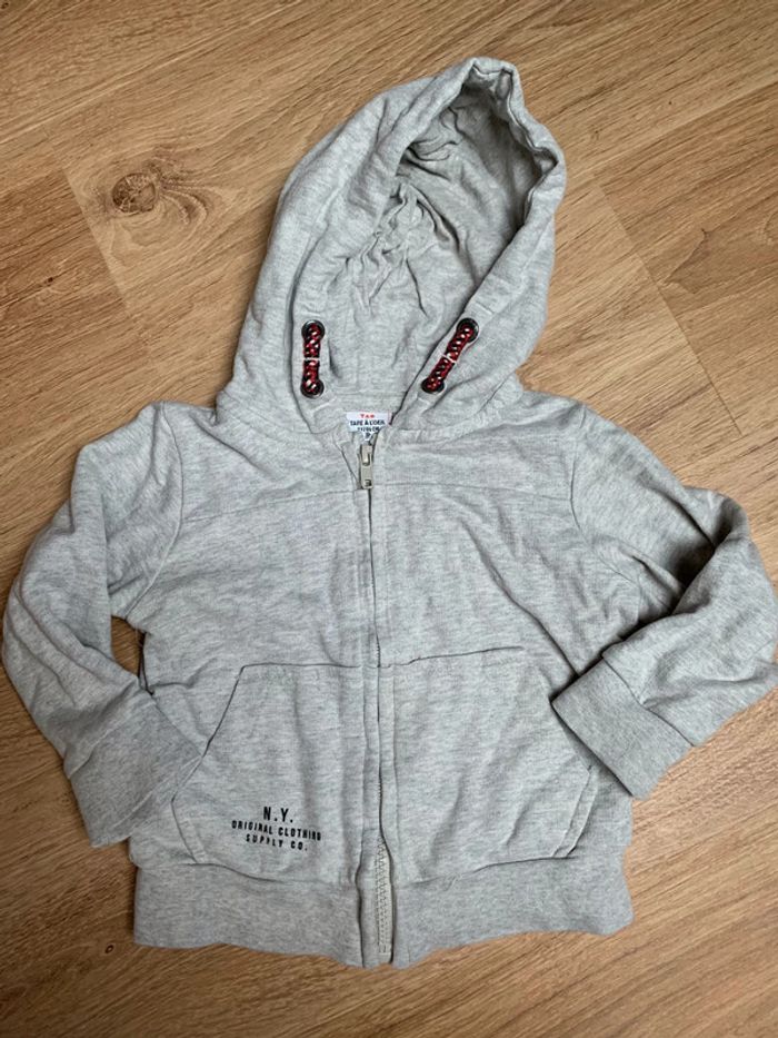 Gilet gris zippé 2 ans tao