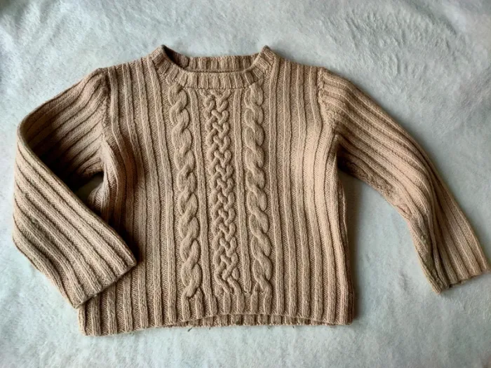 Pull fait main 5-6 ans