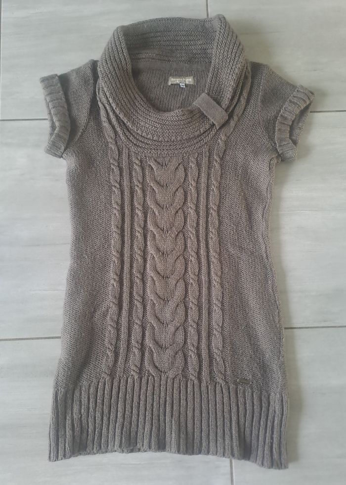 Pull long Marron Taupe Banana Moon Taille M