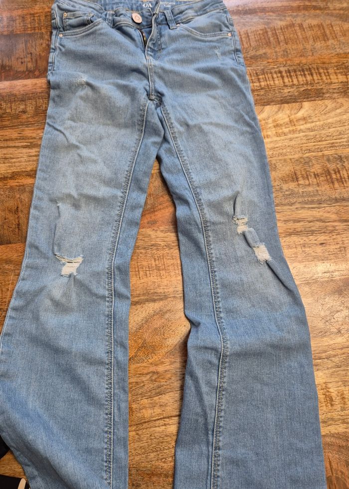 Jeans jambes évasées 14 ans 164cm - photo numéro 3