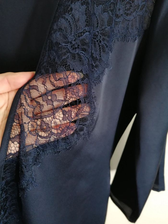 Déshabiller bleu avec dentelle Etam taille S - photo numéro 2