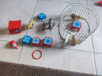 playmobil vintage cage aux fauves