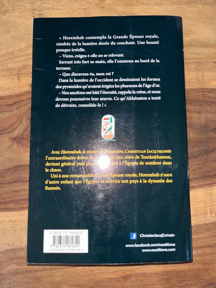 Christian Jacq * Horemheb * Le Retour de la Lumière - photo numéro 2