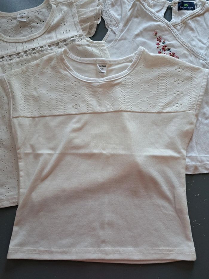 Lot de 3 tee-shirts manches courtes fille 5 ans - photo numéro 3