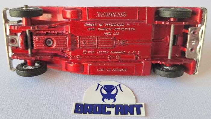 Voiture miniature 1930 Model J Duesenberg Town Car - Lesney Matchbox 1975 - photo numéro 5