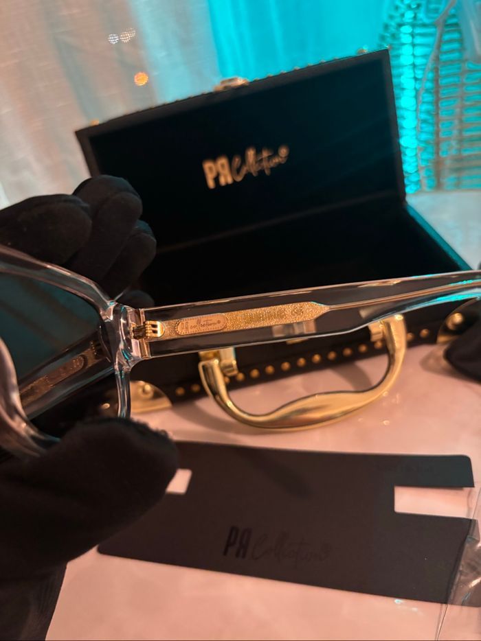 Lunettes de soleil Pr Collection – pr Tyo xii – transparent/or - photo numéro 4