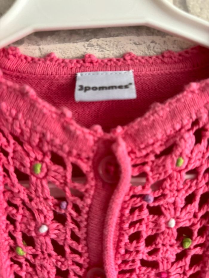 Gilet boléro 3 pommes taille 12 mois - photo numéro 3