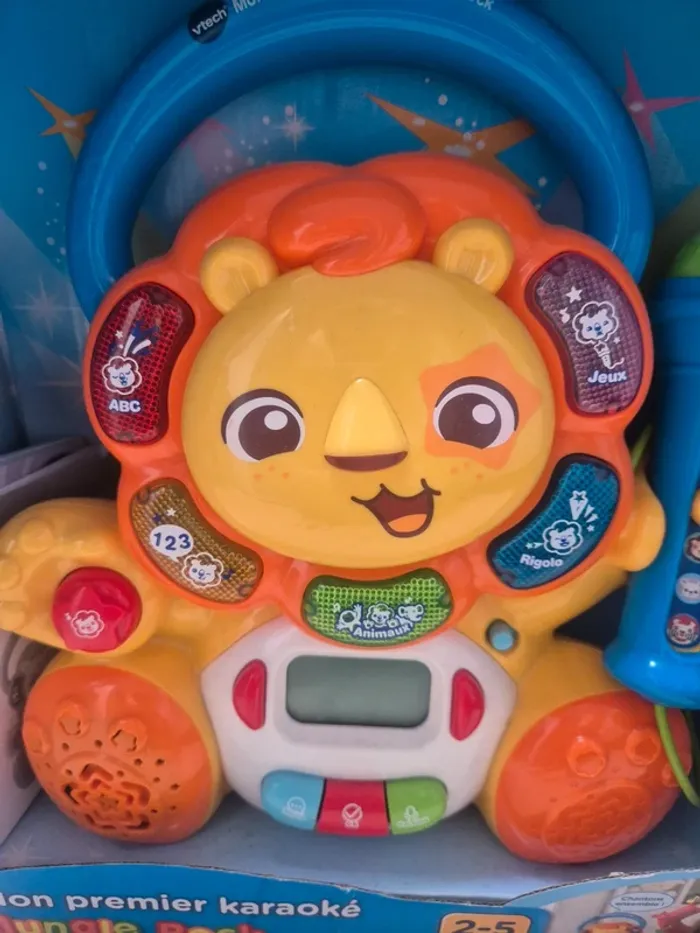 Jouet vtech "jungle rock" mon premier karaoké état neuf - photo numéro 2