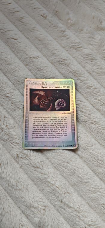 Carte Pokémon Mystérieux Fossile EX Tempête de sable - Reverse