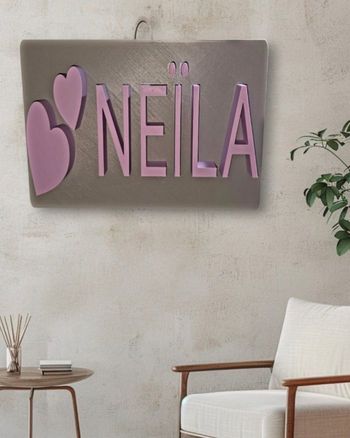 Plaque / Accroche mural ou porte , avec prénom personnalisable !