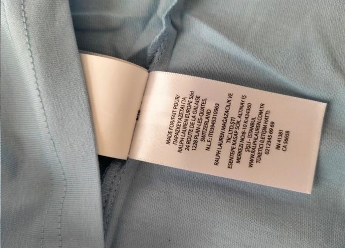 T-shirt homme ralph lauren bear taille L bleu clair 100% coton 35€ - photo numéro 5