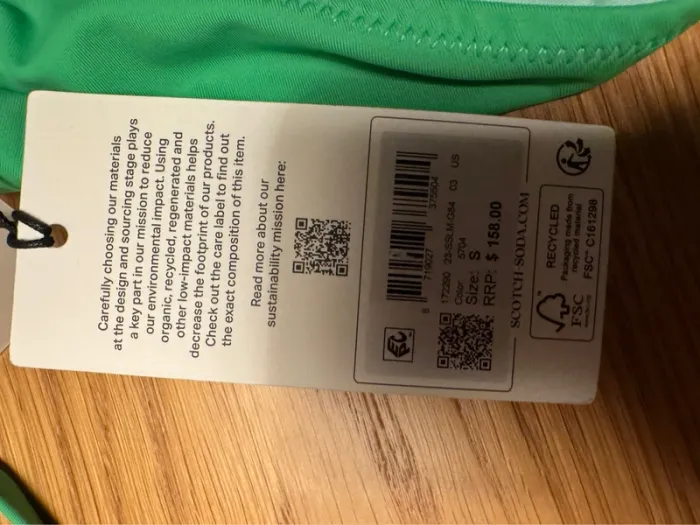 Maillot de bain Scotch & Soda une pièce taille S neuf couleur vert - photo numéro 6