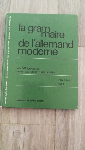La grammaire de l'allemand moderne