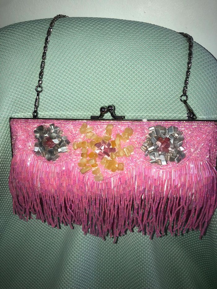 🌼Sac à main sequins et perles🙂