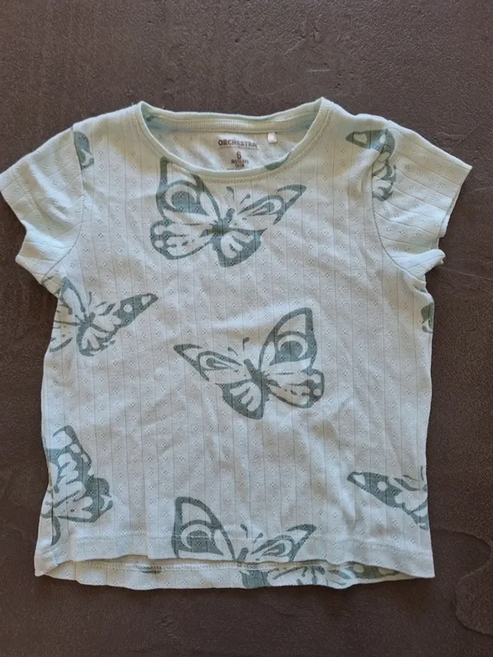 Tee shirt motif papillons