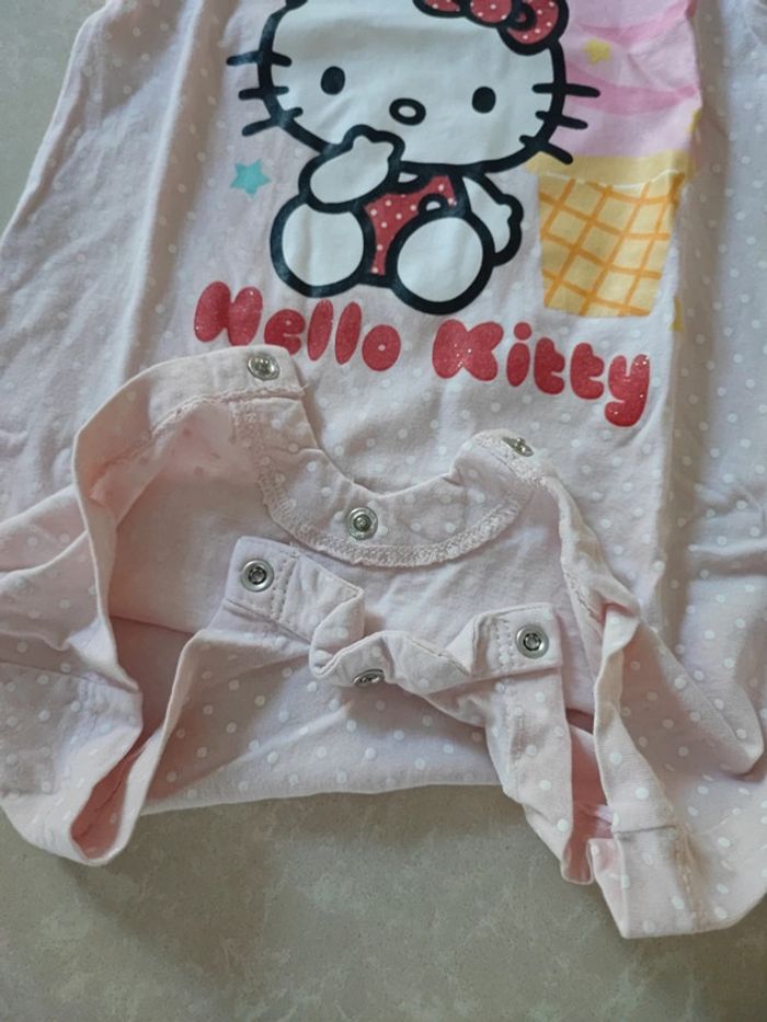 🌸lot de 2 combishort Hello Kitty 18 mois - photo numéro 6
