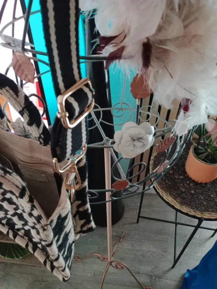 Sac en tissu pied de poule - photo numéro 4