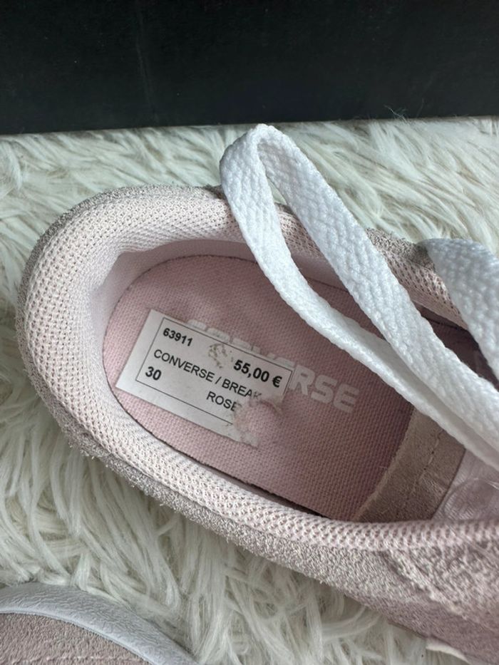Paire de basket rose poudrée Converse taille 30 - photo numéro 4