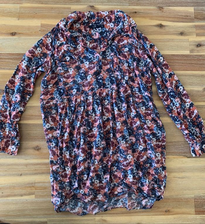 Robe chemise fleurie