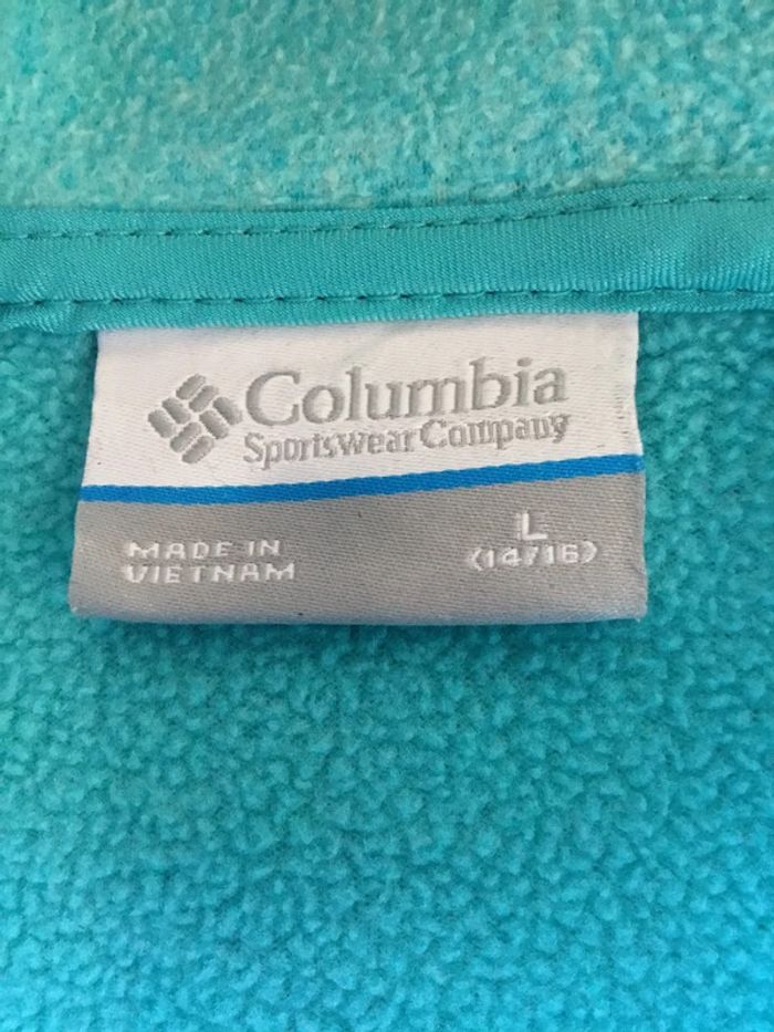 Veste polaire à capuche pour enfant Columbia turquoise taille L (14/16) 062 - photo numéro 13