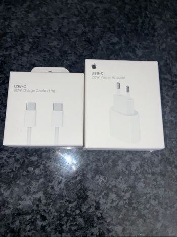 adaptateur charge rapide + chargeur usbc sur usbc