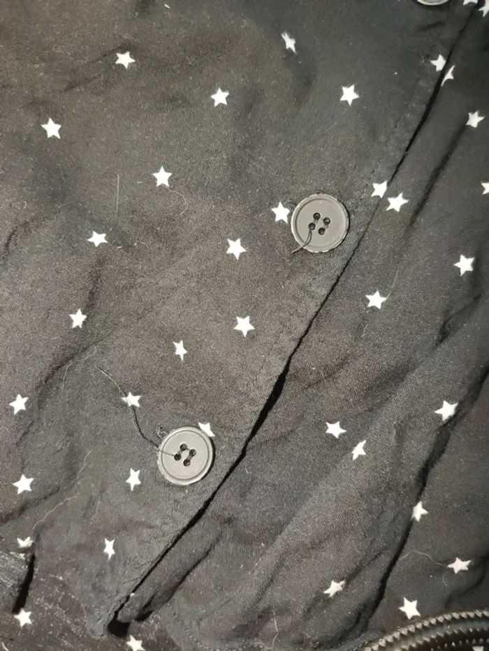 Jupe noire étoiles blanches Mango T.M - photo numéro 6