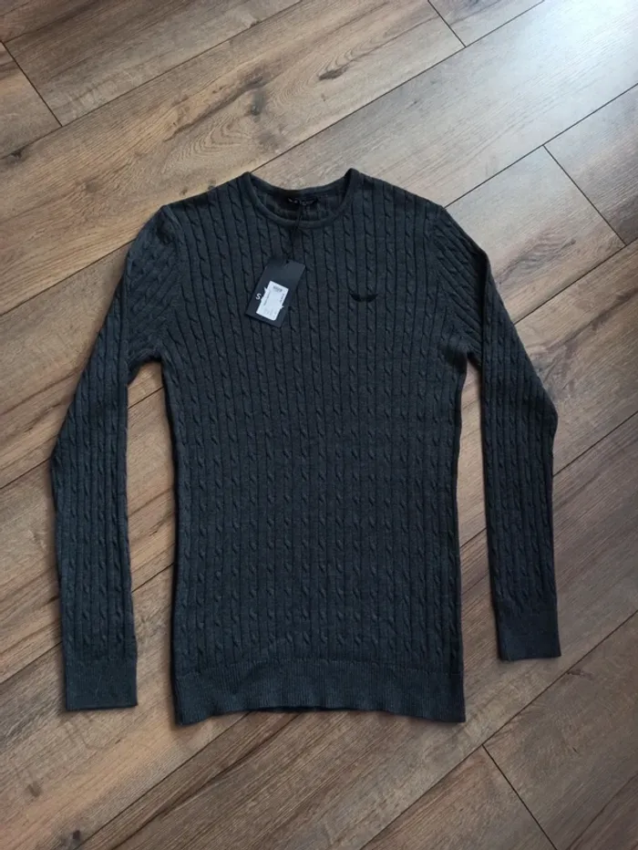 Pull gris foncé barbossa manches longues XL