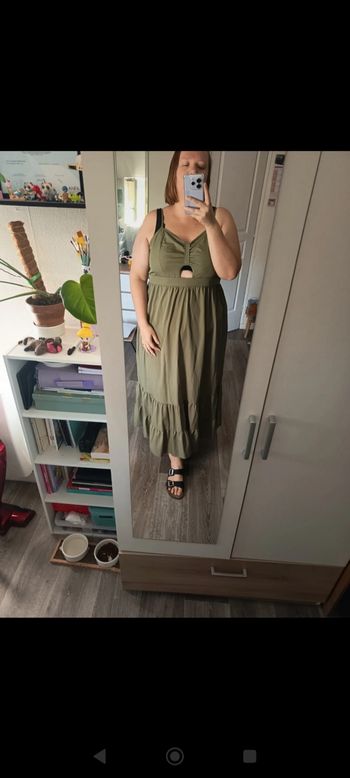 Robe longue verte