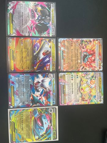 Lots de 6 cartes Pokémon état neuf