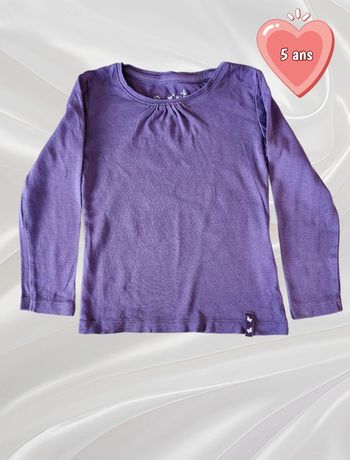 T-shirt haut manches longues fille 5 ans