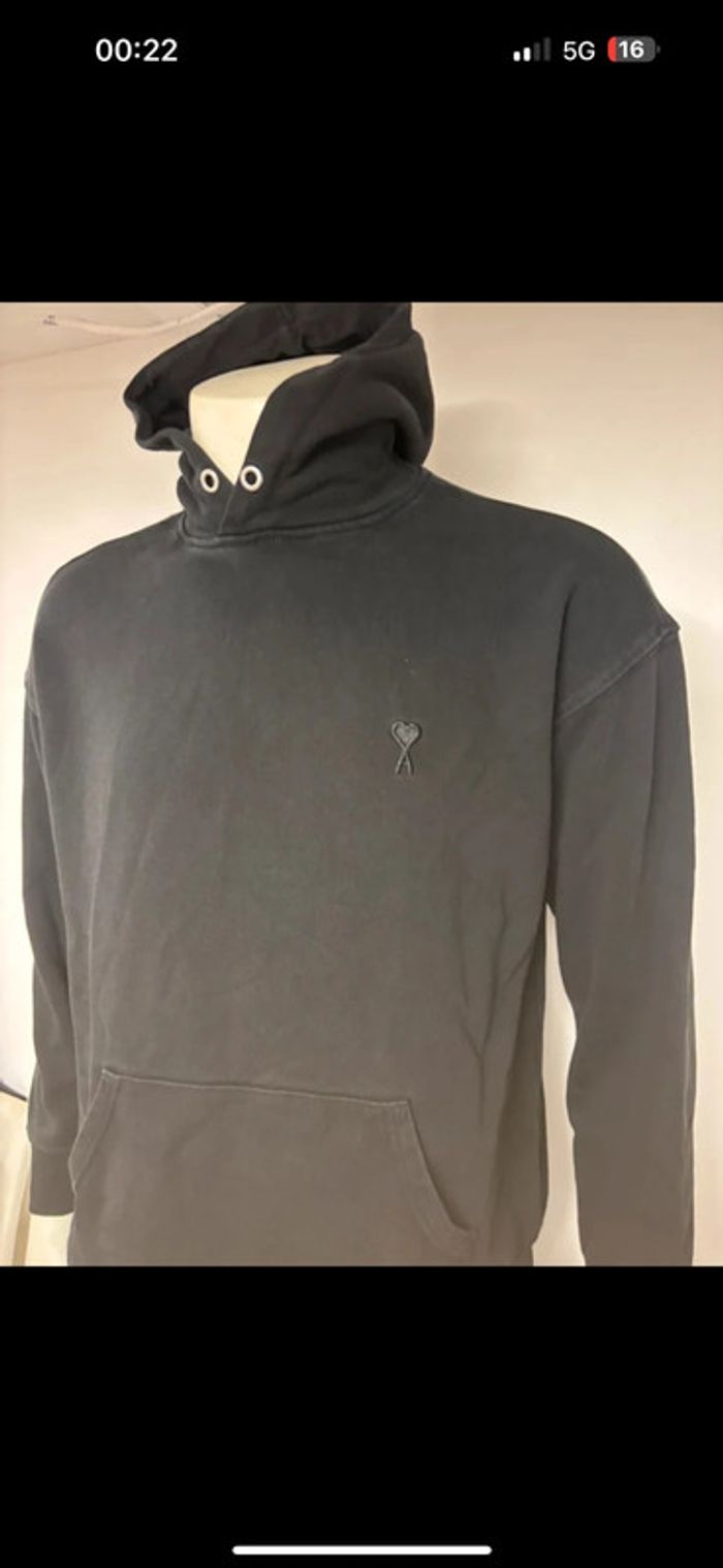 Sweat à capuche AMI noir – Taille M – Excellent état - photo numéro 10