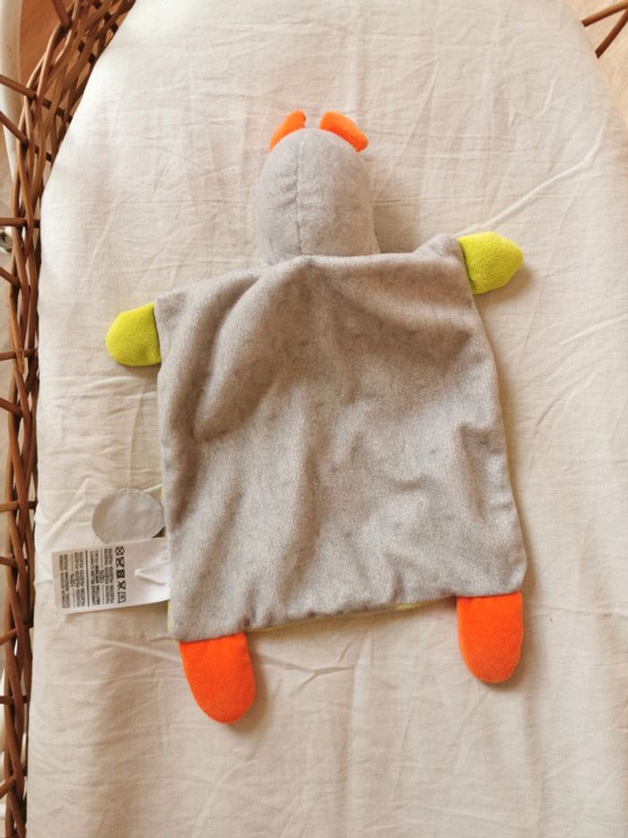 Doudou hippopotame gris vert orange, Mots d'enfants - photo numéro 4