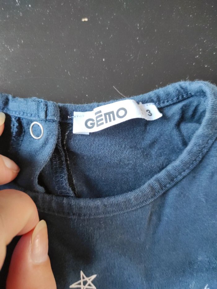 Manche longue bleu marine - photo numéro 2