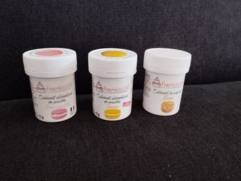 Lot 3 Colorants alimentaires 